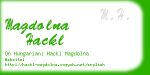 magdolna hackl business card